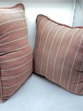 Hampton Bay Striped Throw Pillow Pair - Home Accents